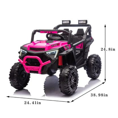 Kids Electric Ride On Car 4WD Off Road Toy Vehicle with Remote Control for Children Pink