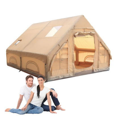 Blow Up Tent with Skylight Inflatable House Easy Setup Air Glamping Tents with Pump for Camping
