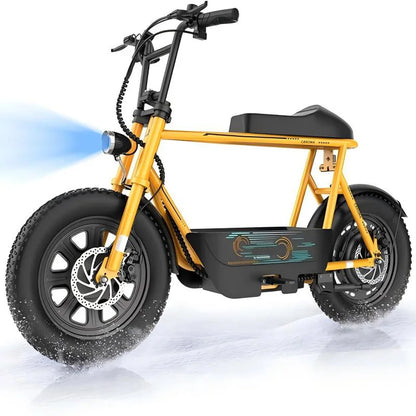Peak 1200W Electric Scooter with Seat, 16 Inch Fat Tire Electric Scooter for Adults and Teens, E Scooter for Basket Commuting