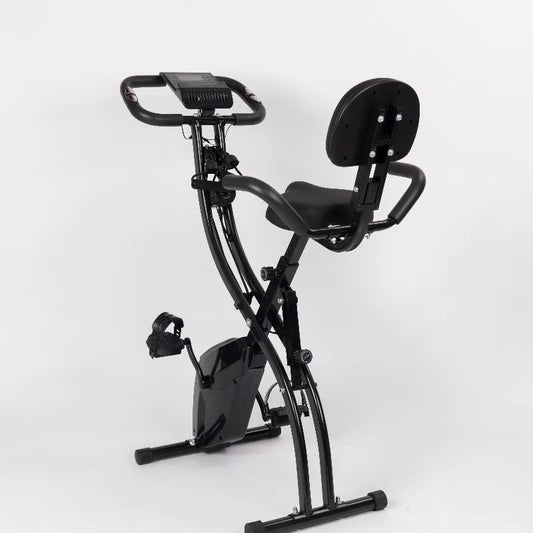 2025 Indoor Smart Home Fitness Exercise Bike - Folding Magnetic Upright Stationary Exercise Bike for Tech-Savvy Fitness
