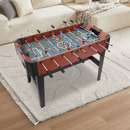 47.2in Foosball Game Table Soccer Table Game football Game Competition Sized Set with Scoreboard Ball Storage Box Entertainment