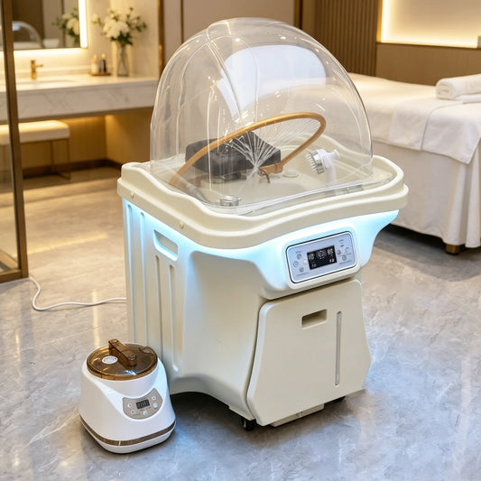 Portable Mobile Hair Washing Shampoo Basin Spa Head Therapy Machine with Water Circulation Steam for Salon Beauty Massage Shop