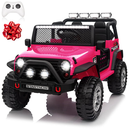 24V Ride On Toys Truck with Remote Control, 2 Seater 800W 9AH Powered Ride on Electric Car, Bluetooth MP3 Music, 4 Whee