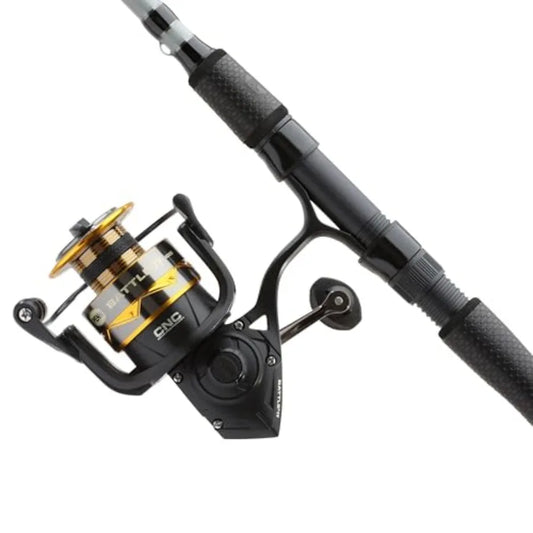 HighPerformance Battle IV Spinning Reel and Fishing Rod Combo for Freshwater and Saltwater Angling with Enhanced Sensitivity an