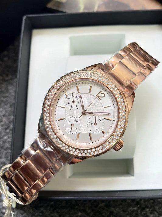 Luxury Stainless Steel Women Watches Fashion Ladies Bracelet Wristwatches with Calendar Elegant Female Quartz Watch Clock Gift