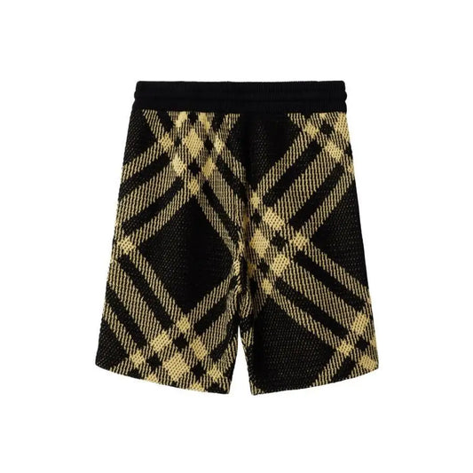 Burberry | Kids Check Pattern Drawstring Knitted Shorts