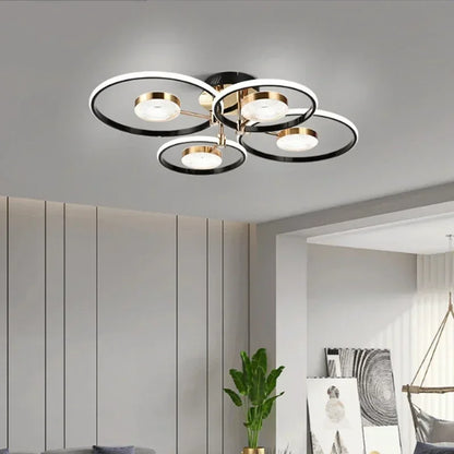 Modern Minimalist Living Room Dining Room Ceiling Light Creative Layering LED Bedroom Interior Decoration Light