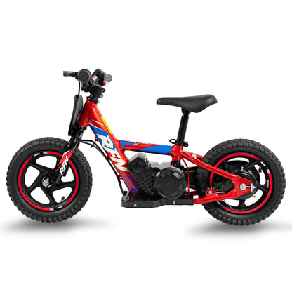 RFN Kids 24V Electric Balance Bike – 170W Motor, 2-Speed Mode, 12" Off Road Electric Dirt Bike, Safe Starter Ebike for Ages 3+