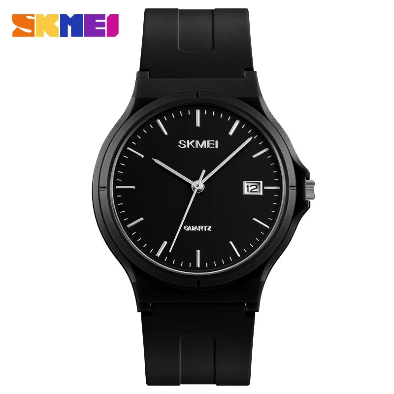 SKMEI Reloj Mujer Fashion Ladies Casual Sports Couple PU Strap Calendar Women Top Luxury Wristwatch Lady Large Dial For Women