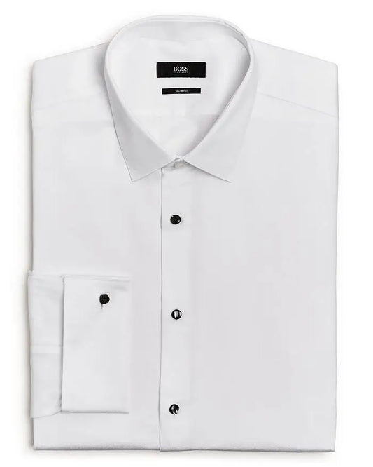 BOSS | Jasper Pique Slim Fit Tuxedo Shirt