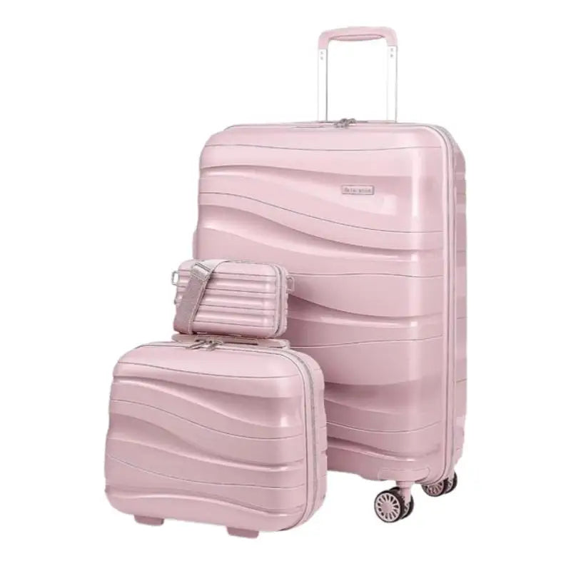 Melalenia 3-Piece 20 inch Carry-on Luggage Set, Expandable Lightweight Durable Travel Suitcase with TSA Lock, Spinner Wheels