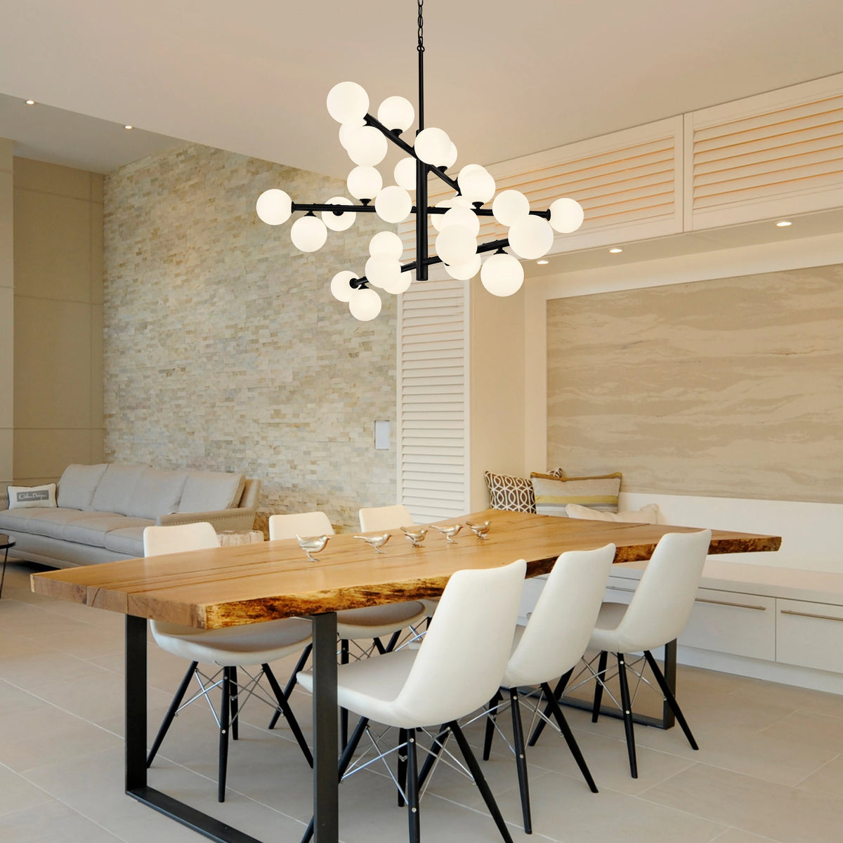 Modern Glass Ball Ceiling Chandelier Modern Chandelier Kitchen Indoor Lighting Chandelier Bedroom Dining Room Home Decor Pendant Lamp