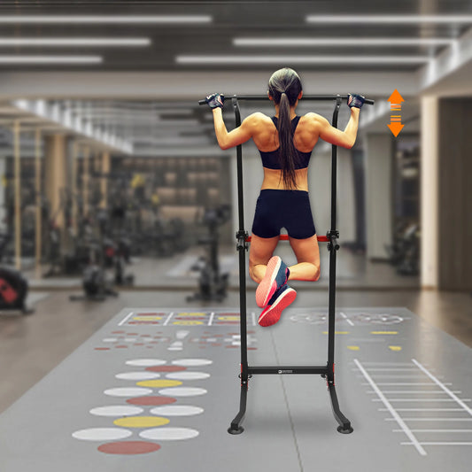 Power Tower Dip Station Pull Up Bar Multi-Function Power Tower Push Up Workout Abdominal Exercise for Home Gym Strength Training