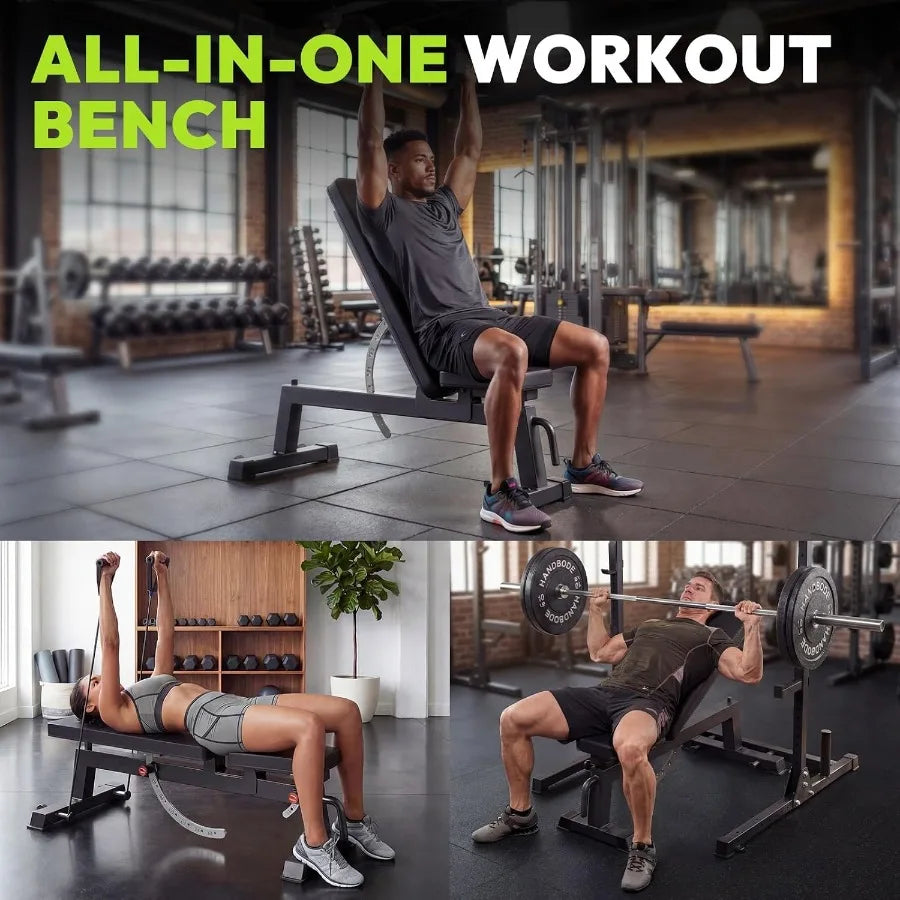 Adjustable Weight Bench, Incline Workout Bench, Home Gym