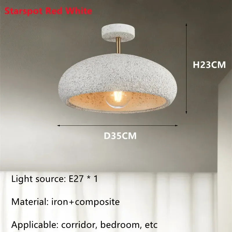 LED Ceiling Pendant Light for Dining Bedroom Wabi Sabi Chandeliers Kitchen Living  Room Cloakroom E27 Home Decoration Lamp