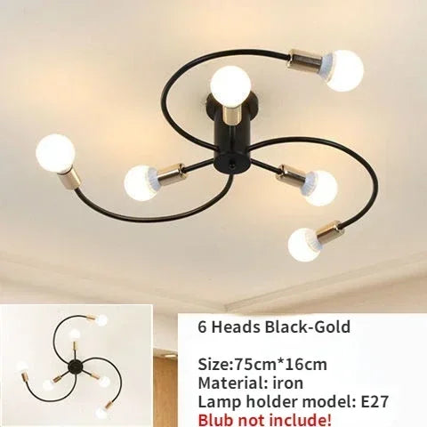 Nordic Minimalist LED Ceiling Lamp Living Room Restaurant Bedroom Children's Room Chandelier Modern Creative Home Decor Lighting