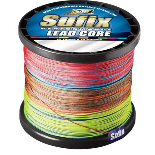 Performance Lead Core 27 lb Metered High-Density Trolling Fishing Line with Metered Color Segments for Precise Depth Control 60