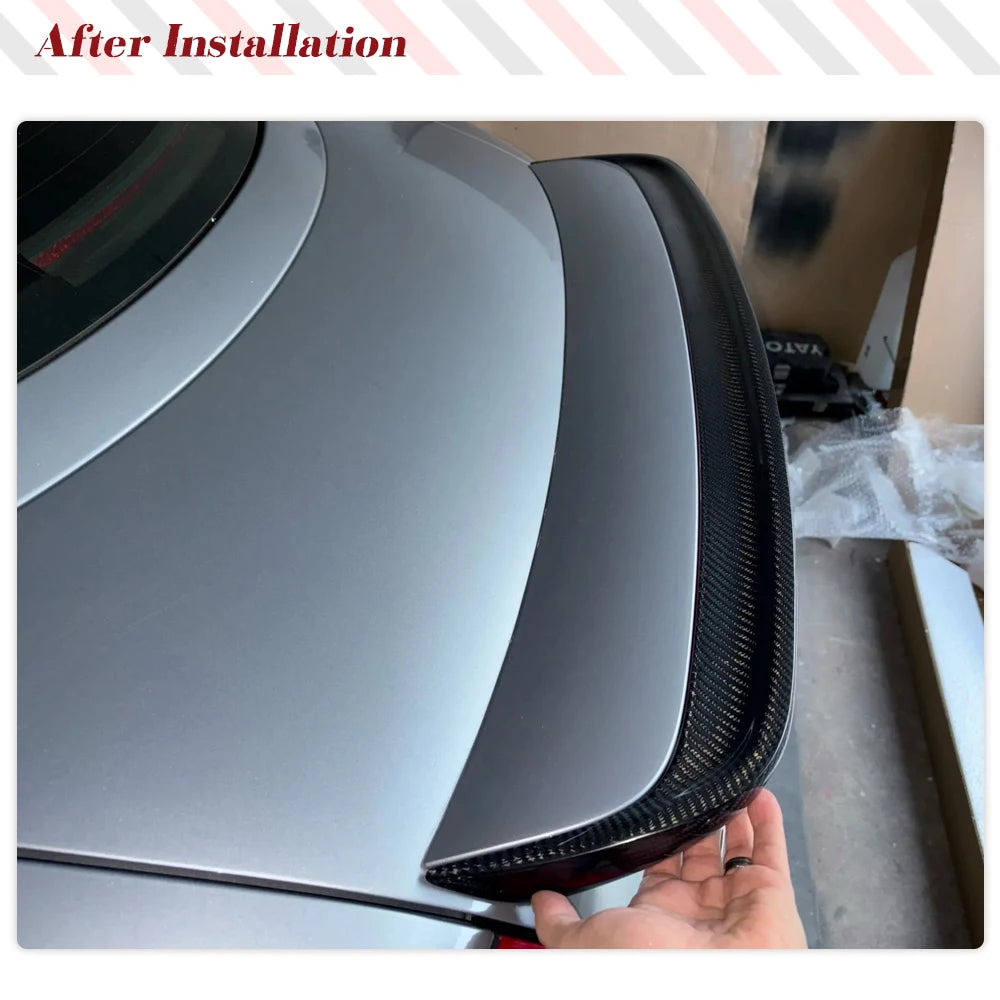 Car Rear Trunk Spoiler Wing for Audi TT Quattro Mk1 Type 8N 1998-2006 Real Carbon Fiber Rear Trunk Racing Spoiler Wing Lip