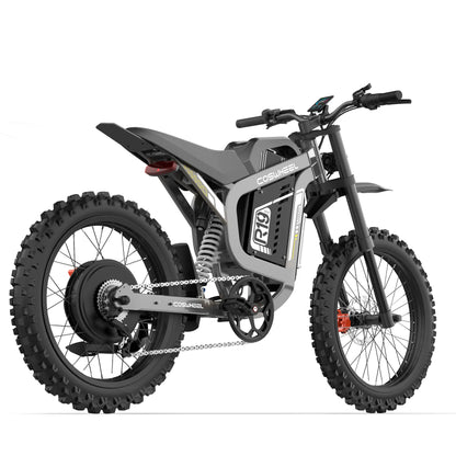 All Terrain Peak 6000w Off-road Electric Motorcycle Bike 72v 40ah E Bike 50mph Long Range Electric Bike for Adult