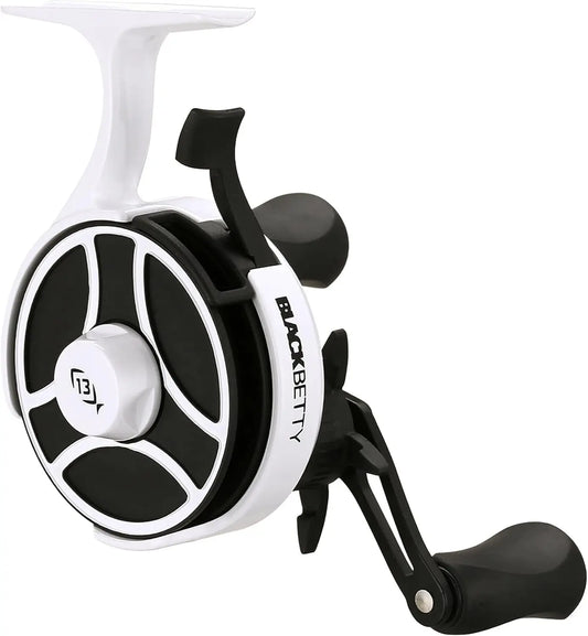 Inline Ice Fishing Reels with FreeFall Trigger System for Precise Depth Control and Durable Graphite Frame