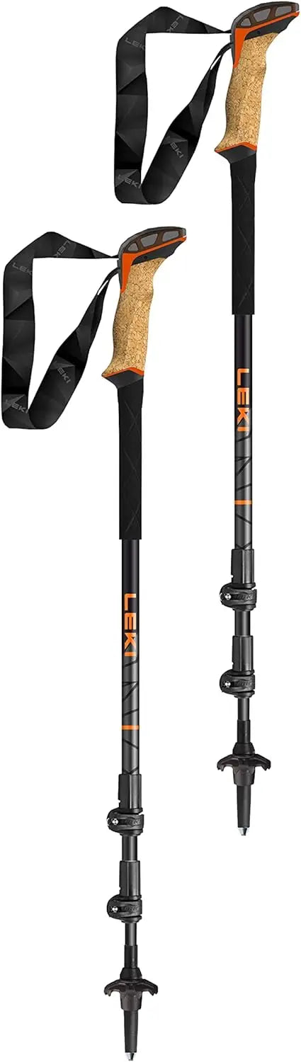 Adjustable Lightweight Trekking Poles for Hiking - Aluminum Collapsible Walking Sticks