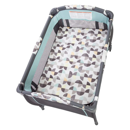 Portable Playard with Bassinet, Changing Table & Storage Organizer - Foldable Travel Crib for Babies and Toddlers