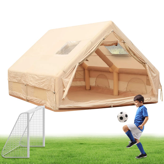 Blow Up Tent with Skylight Inflatable House Easy Setup Air Glamping Tents with Pump for Camping