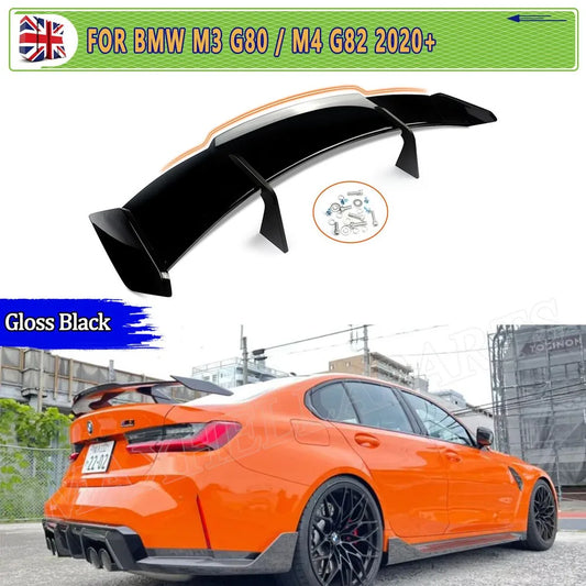 REAR BOOT TRUNK SPOILER WING FOR BMW F80 G80 M3 G82 F82 M4 F87 M2 F30 F32 2020 2021 2022 2023 2024 2025 Gloss Black Rear Spoiler