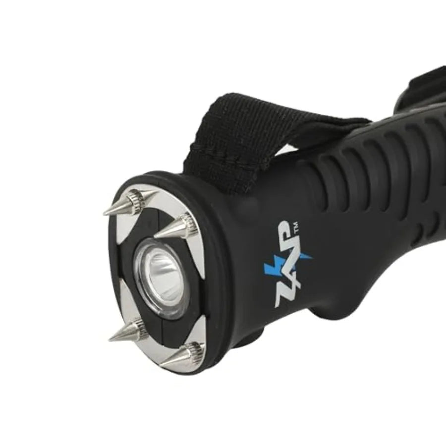 Tactical Walking Stick with Detachable Stun Device Flashlight Survival Kit Lightweight 1.9 lbs Collapsible 5-Tubes Trail-Tough