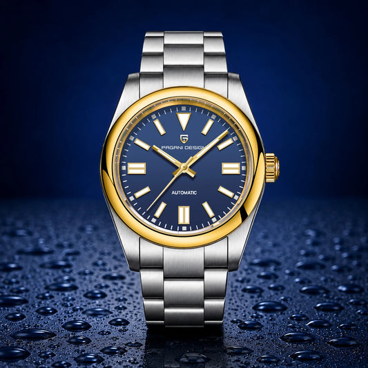 PAGANI DESIGN 2026 New Luxury Men Automatic Watch Stainless Steel Mechanical Wristwatch AR Sapphire Glass Business Casual Watch For Men Luminous Waterproof Local Shipping