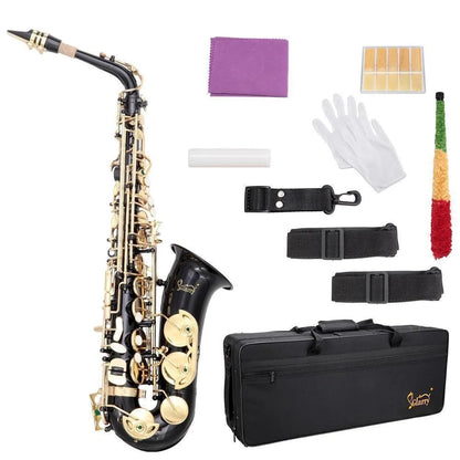 Eb School Band Alto Saxophone Sax Student E Flat F Key With Case