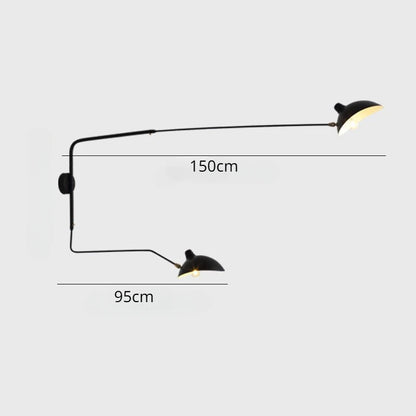 Mouille Ceiling Lamp Nordic spider light Led Iron black ceiling light For Home Decor Industrial decorative living room led light