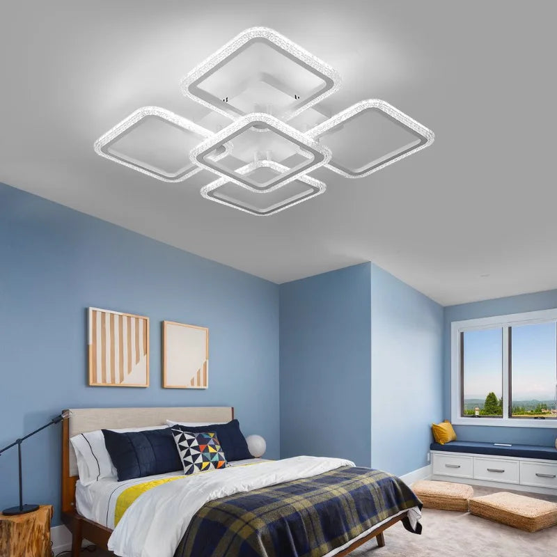 Nordic bedroom living room ceiling lamp dining room modern minimalist lighting hotel new ceiling lighting LED APP adjustment