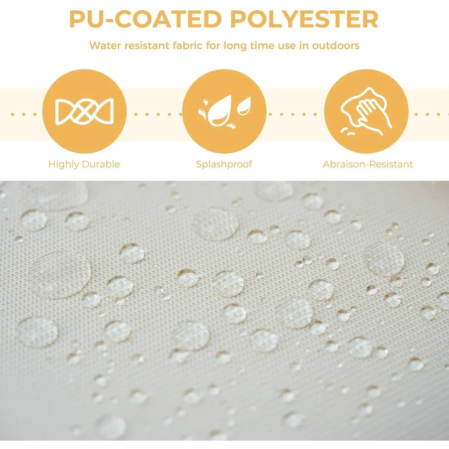 7-Piece Wicker Patio Furniture Set, Water Resistant Thick Cushions and Coffee Table, Beige