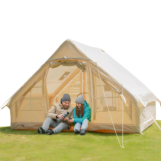 4-6 Person House Instant Glamping Camping Tents House with Hand Pump Automatic Inflatable Floating Tent for Adults Travel Hiking