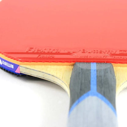 802 FL Shakehand Table Tennis Racket China Series Powerful Arylate/Capton Blade and Rubber Combination with Racket Case Recomme