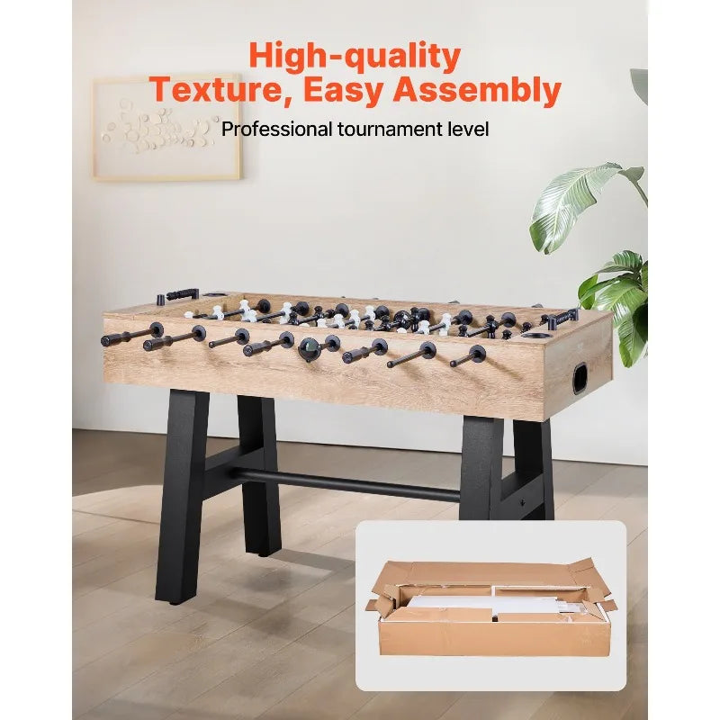 55 inch Foosball Soccer Game Table Standard Size Indoor Table for Home Game Room