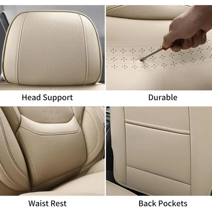 Car Seat Covers Front Pair Set Fit for Most Cars SUV Sedans Trucks Leather Car Seat Cushion Automotive Seat Cover Car Accessorie
