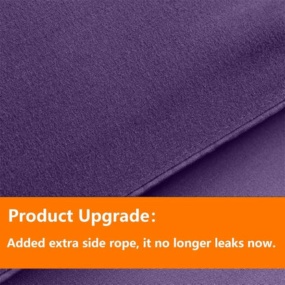 Purple Full Size Bed in a Bag Comforter Set 7 Pieces All Season Soft Quilted Warm Fluffy Reversible Bedding with Flat Sheet Fit