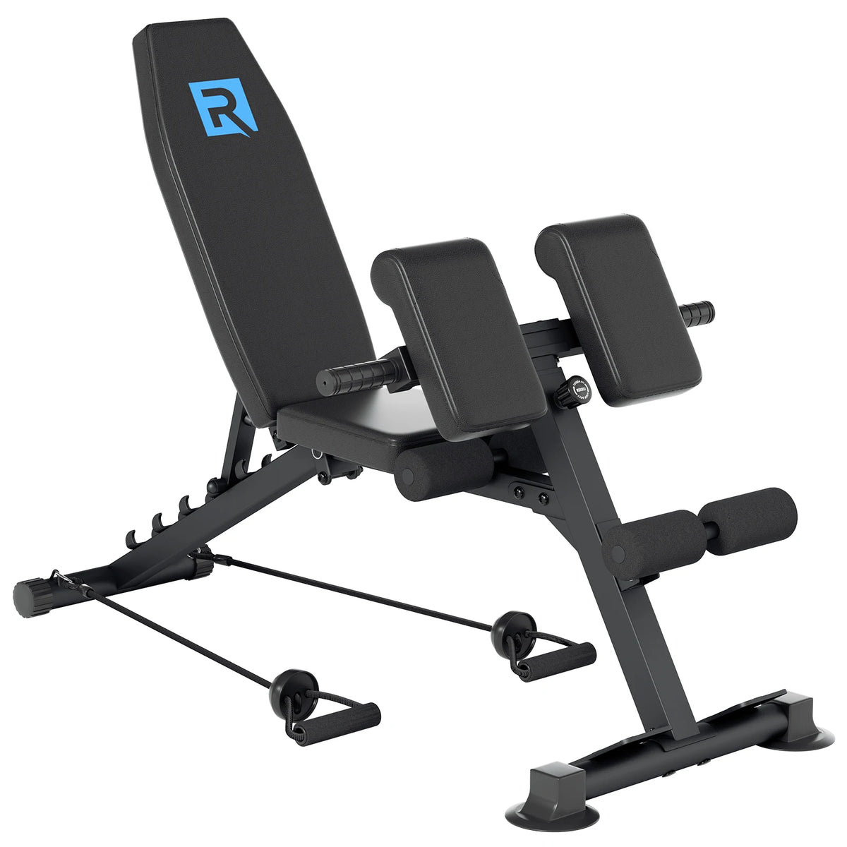 Foldable Multifunctional Roman Chair, Hyperextension Bench for Home Core, Abdominal & Waist Strength Training