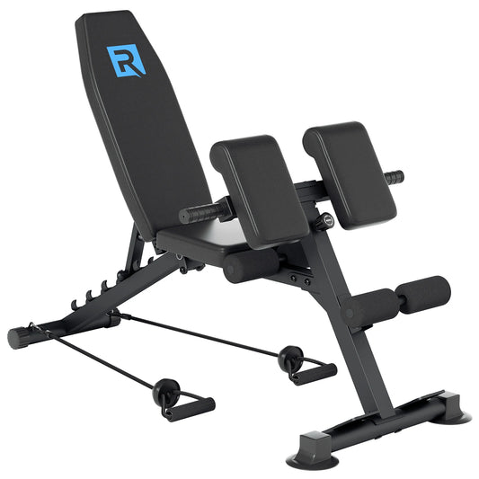 Foldable Multifunctional Roman Chair, Hyperextension Bench for Home Core, Abdominal & Waist Strength Training