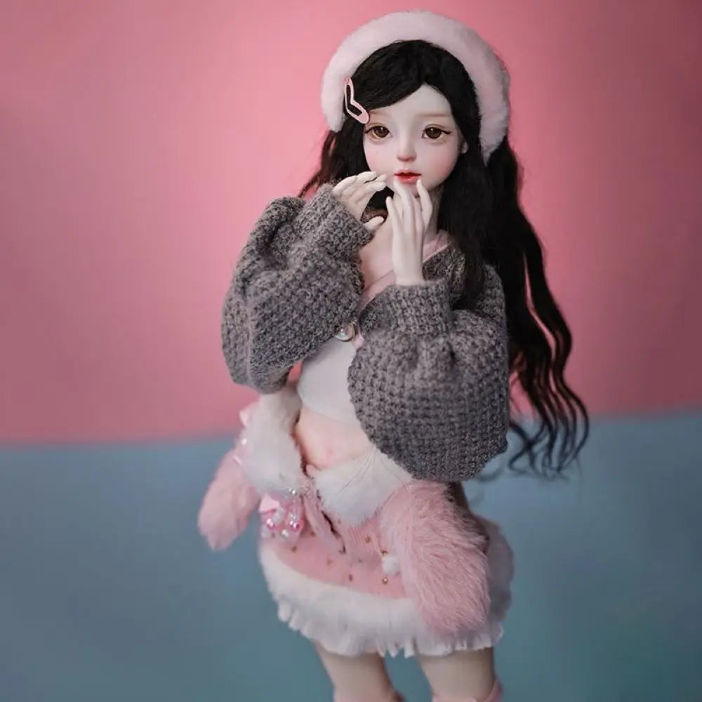 Fair Skin BJD Girl Doll / TPE Soft Body with Metal Skeleton / Articulated Limbs DIY Figure Model (Fantasy Series)