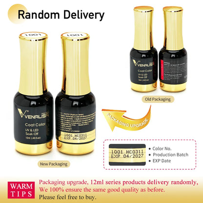 New 120 Fashion Color 12ml Venalisa Gel Polish Enamel Varnish Gel Polish For Nail Art Design Whole Set Nail Gel Lacquer Kit
