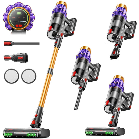 M9/Y9 NEW 80KPA 850W 80000PA Ultra-Strong Cordless Vacuum Cleaner 90 Min Long Runtime Removable Battery 6X4000mAh Smart Display