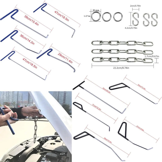 PDR Tools Automotive Body Dent Repair Tools Car Paintless Dent Removal Tool Auto Dent Damage Repair Products Hand Garage Tool