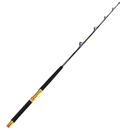 Saltwater Fishing Trolling Rod 1 Piece 2 Piece Heavy Roller Rod for Big Game Conventional Boat Fishing with Roller Guid