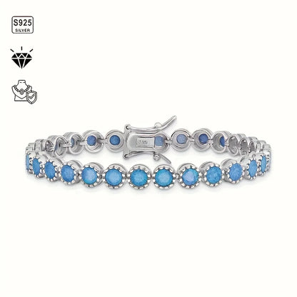 A minimalist and fashionable S925 silver bracelet with Ohm beads, perfect for a holiday gift.