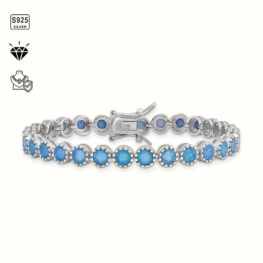 A minimalist and fashionable S925 silver bracelet with Ohm beads, perfect for a holiday gift.