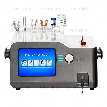 5 In 1 980nm Diode Laser Machine Nail Fungus Treatment Spider Veins Vascular Removal Skin Rejuvenation Beauty Device
