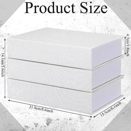 10 Pcs Faux Book Box Drative Books Modern Linen Fake Books Dr for Coffee Table DIY Crafts Storage Home Bookshelf Cafe Hotel Dra